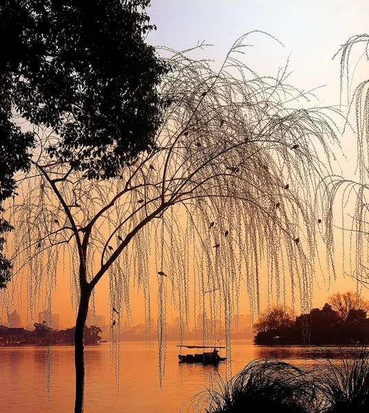 Landschap Van Het Westelijke Meer Hangzhou City East Chinas Zhejiang — Stockfoto