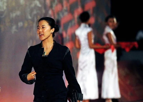Chinese Table Tennis Star Wang Nan Seen Red Carpet Prior — Stock Photo, Image