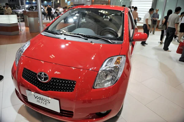 Toyota Yaris Ses Displayen Bilutställning Chongqing Kina Juni 2009 — Stockfoto