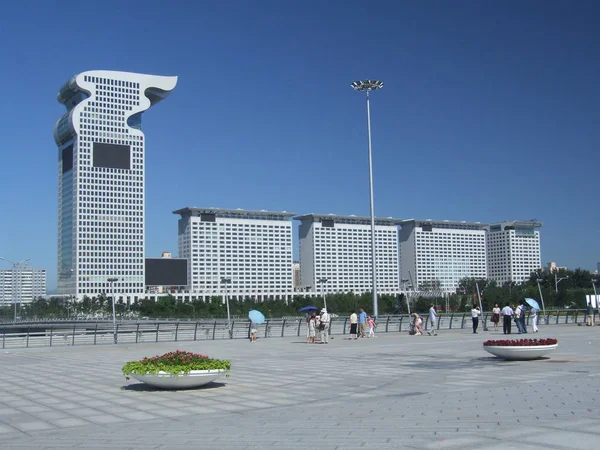 View Pangu Plaza Beijing July 2008 — Stock Photo, Image