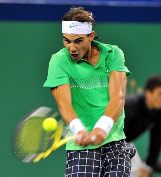 Rafael Nadal Aus Spanien Tritt Der Zweiten Runde Des Shanghai — Stockfoto