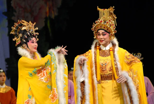 Intérpretes Interpretan Ópera Cantonesa Teatro Nanning Región Autónoma Guangxi Zhuang —  Fotos de Stock