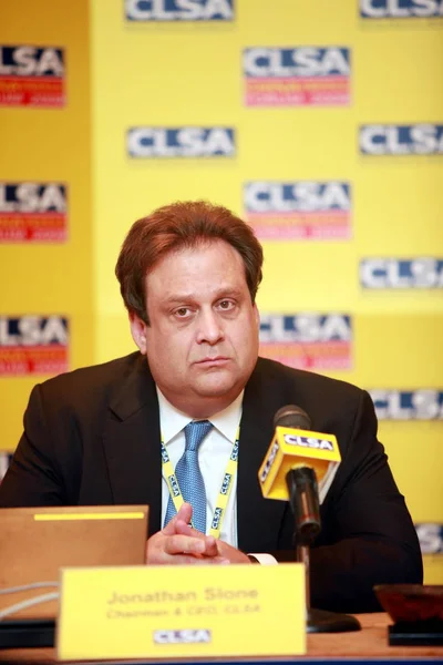 Jonathan Slone Başkan Ceo Clsa Sırasında Görülür Clsa Çin Forum — Stok fotoğraf