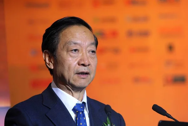 Yizhong Ipari Informatikai Miniszter Miit Beszél Megnyitó Ünnepségen 2009 Kína — Stock Fotó
