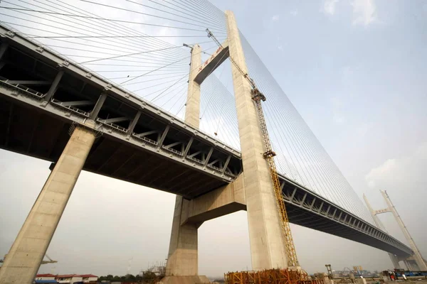 Vista Del Puente Minpu Shanghai China Diciembre 2009 —  Fotos de Stock