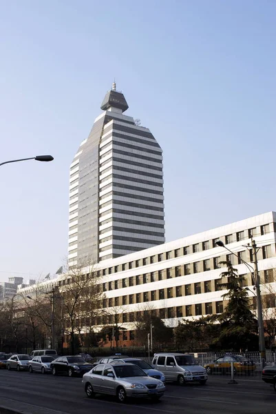 Vista Sede Oficina Central Agencia Noticias Xinhua Beijing China Diciembre —  Fotos de Stock