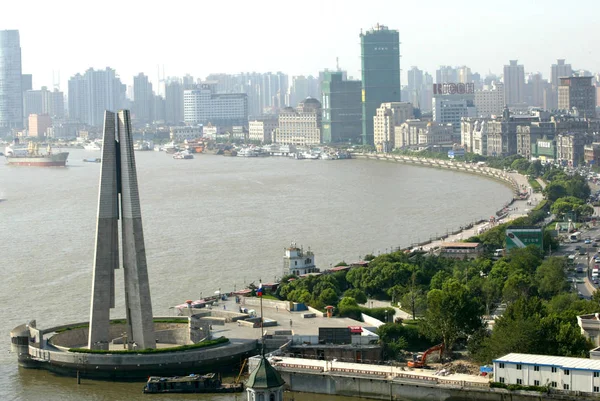 Allmän Över Bund Shanghai — Stockfoto