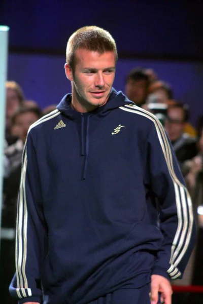 Los Angeles Galaxy Midfielder David Beckham Promotional Event Motorola Shanghai — Stock Photo, Image
