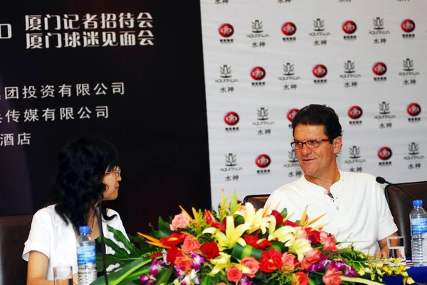 Entrenador Del Real Madrid Football Club Fabio Capello Durante Una — Foto de Stock