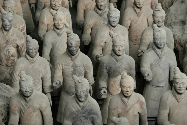 Terracotta Savaşçılar Xian Şehir Kuzeybatı Chinas Shaanxi Eyaleti Ağustos 2006 — Stok fotoğraf