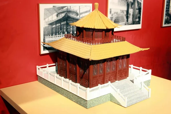 Bekijken Van Maquette Van Het China Paviljoen Voor 1905 World — Stockfoto