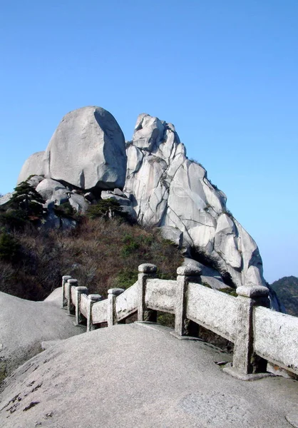 Doğu Chinas Anhui Eyaletinde Mount Tianzhu Tianzhu Dağı Görünümü Aralık — Stok fotoğraf