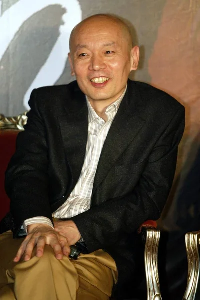Kinesiska Skådespelare Sköter Presskonferensen För Sin Senaste Film Shanghai Red — Stockfoto