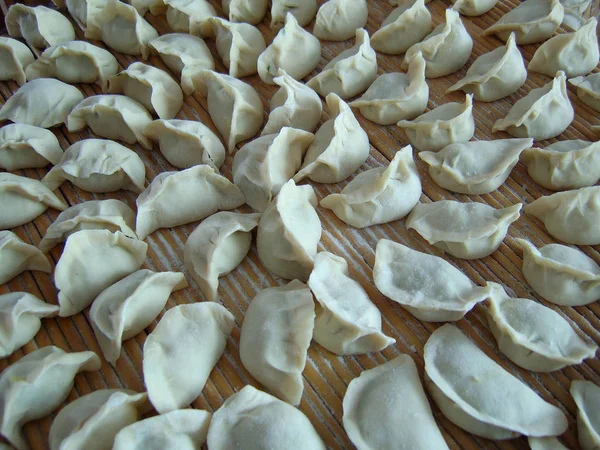 File Dumplings Jiao Jiaozi — Stockfoto