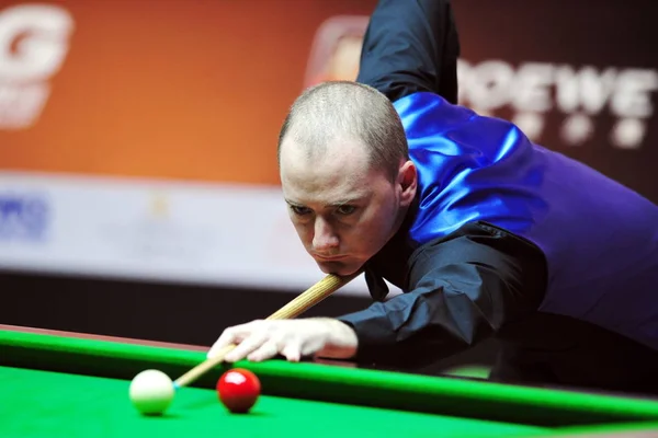 Graeme Dott Skócia Játszik Egy Lövés Ronnie Osullivan Anglia Ellen — Stock Fotó