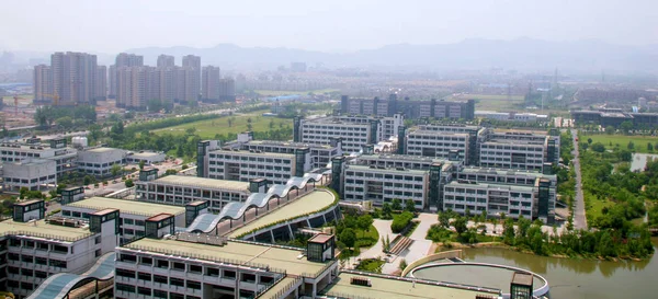 Vista Aérea Campus Zijingang Universidade Zhejiang Cidade Hangzhou Leste Província — Fotografia de Stock