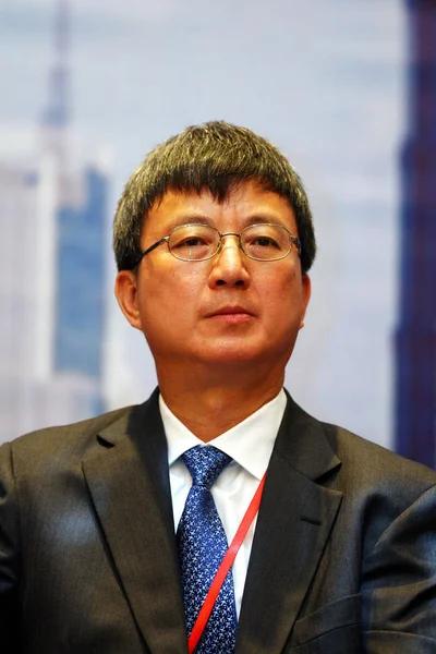 Zhu Min Bank China Boc Başkan Yardımcısı Lujiazui Forum 2008 — Stok fotoğraf