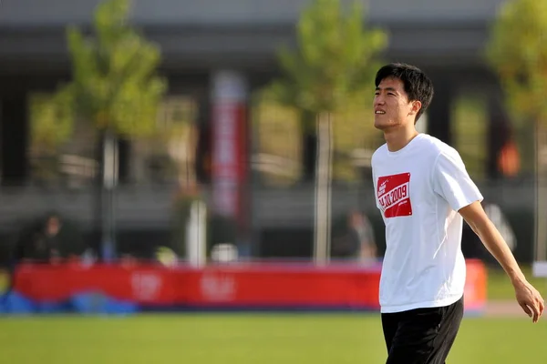Pemantau China Liu Xiang Terlihat Selama Sesi Latihan Pusat Olahraga — Stok Foto