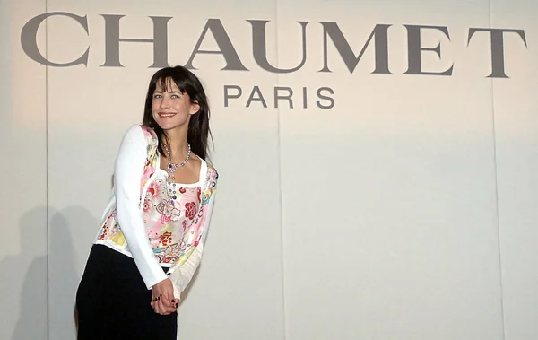 Французская Актриса Софи Марсо Позирует Церемонии Открытия Эксклюзивного Магазина Chaumet — стоковое фото