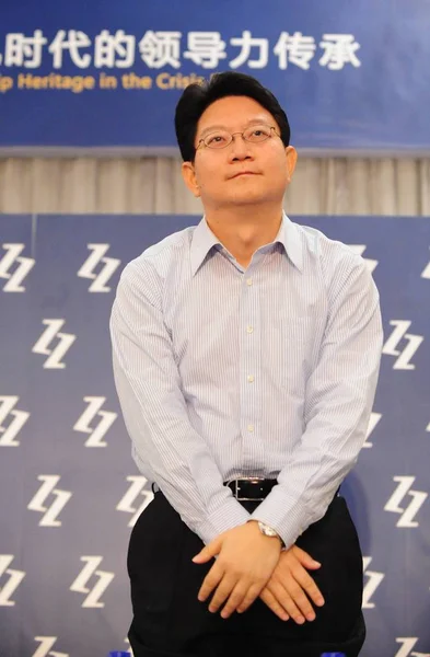 曽明作 アリババ グループの副社長 中国起業家サミット 北京で 2009 日の間に見られています — ストック写真