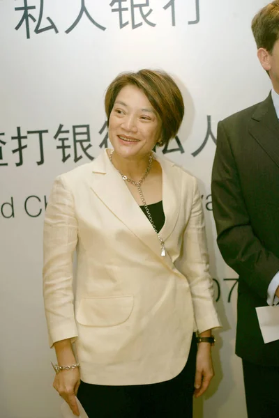 Цзэн Цзинсюань Президент Standard Chartered Bank Китай Limited Церемонии Открытия — стоковое фото
