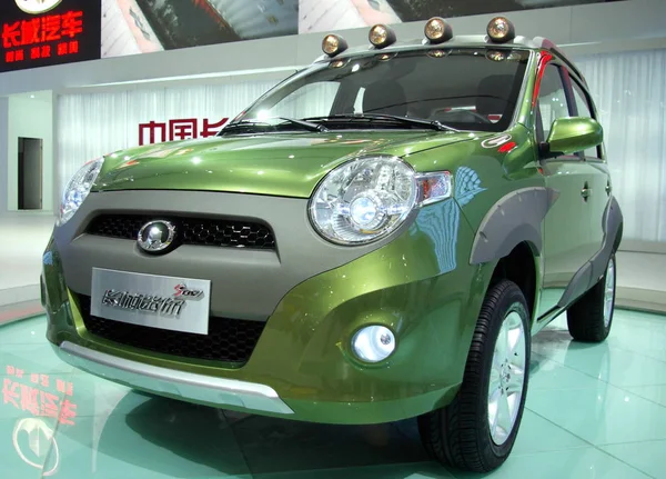 Vista Uma Grande Muralha Mini Suv Durante Auto China 2008 — Fotografia de Stock