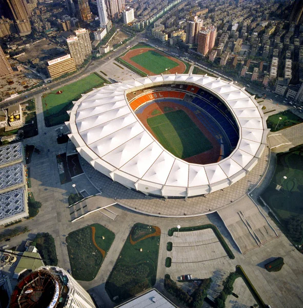 Luftaufnahme Des Shanghai Stadions Shanghai — Stockfoto