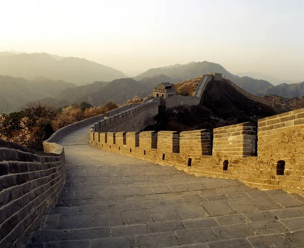 Vue Grande Muraille Badaling Pékin — Photo