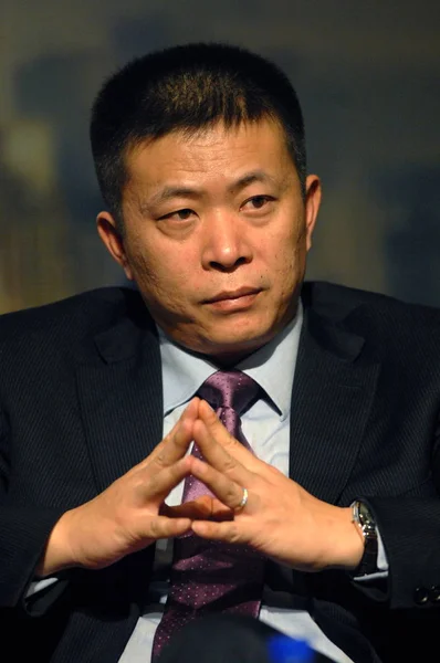 Cao Guowei Generální Ředitel Sina Com Vidět Během Čínských Každoroční — Stock fotografie