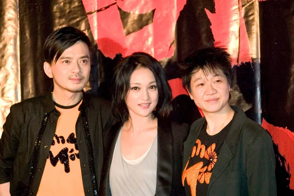 Hong Kong Singer Anthony Wong Chinese Actress Zhou Xun Director — стоковое фото