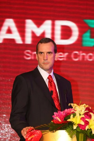 Dirk Meyer Başkanı Ceo Amd Bir Tören Sırasında Amd Çin — Stok fotoğraf