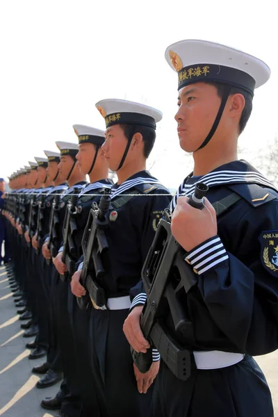 Soldados Marina China Del Epl Ejército Popular Liberación Ejercen Durante — Foto de Stock
