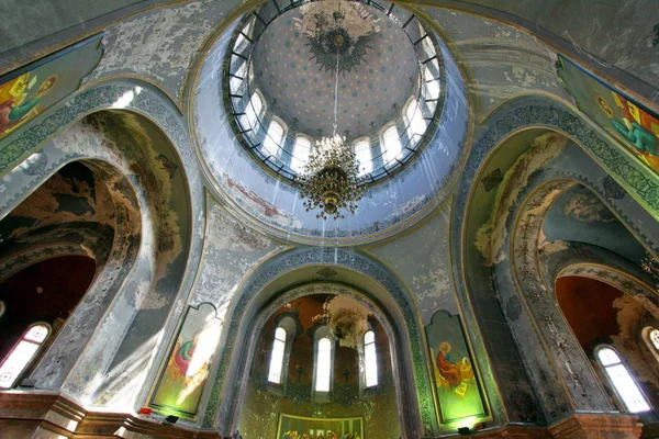 Εσωτερικό Της Ρωσικής Ορθόδοξης Εκκλησίας Της Αγίας Σοφίας Στην Πόλη — Φωτογραφία Αρχείου