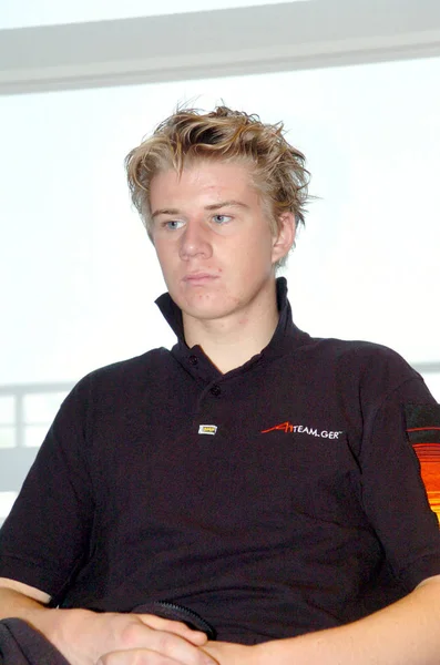 Nico Hulkenberg A1Team Alemanha Participa Conferência Imprensa Circuito Internacional Xangai — Fotografia de Stock