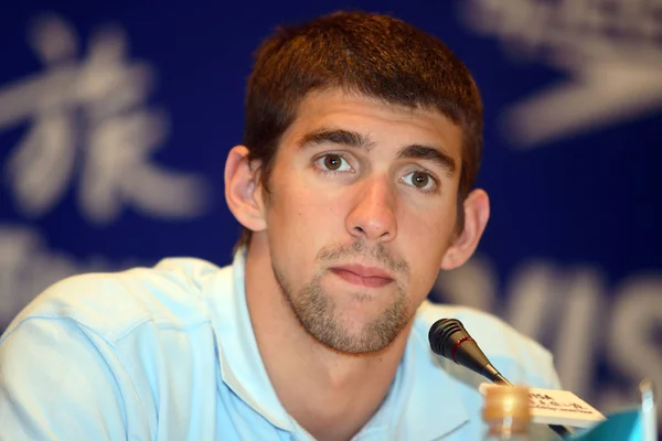Swimmer Michael Phelps Who Won Record Gold Medals Last Swimming — Stock Photo, Image