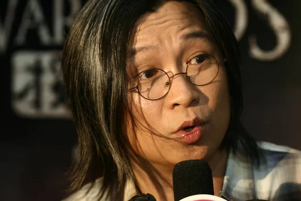 Director Hong Kong Peter Chan Una Conferencia Prensa Para Promover — Foto de Stock