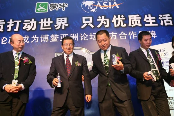 Long Yongtu Seconda Sinistra Segretario Generale Del Boao Forum Asia — Foto Stock