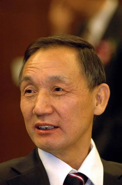 Hou Weigui Zte Corporation Başkanı Pekin 2004 Çin Ekonomik Yıllık — Stok fotoğraf