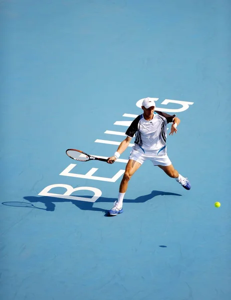 Nikolay Davydenko Rússia Compete Contra Marin Cilic Croácia Durante Quartas — Fotografia de Stock