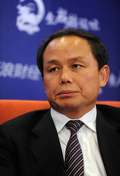 Yan Styrelseordförande Folken Försäkringsbolag Grupp Kina Picc Ses Biz Forum — Stockfoto