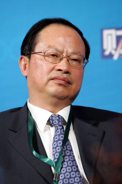 Wang Jianzhou Chairman China Mobile Communications Corporation Known China Mobile — Stock Photo, Image