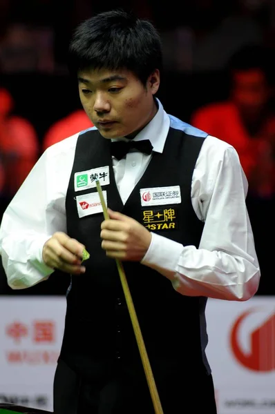 Chinas Ding Junhui Durante Jogo Contra Englands Mark Selby 2008 — Fotografia de Stock