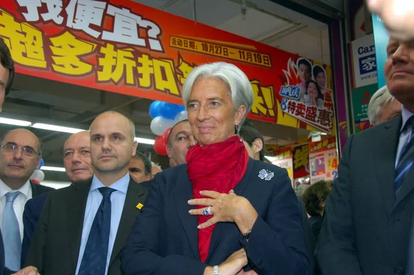 Christine Lagarde Menteri Urusan Ekonomi Industri Dan Tenaga Kerja Prancis — Stok Foto