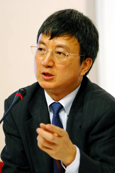 Zhu Min Vice President För Bank China Boc Talar Ett — Stockfoto