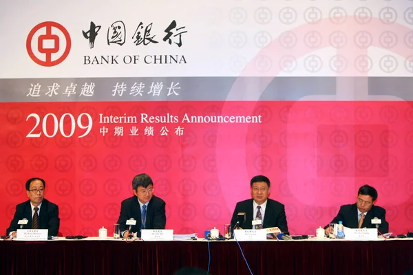 Van Rechts Chen Siqing Vicepresident Van Bank China Boc Lihui — Stockfoto