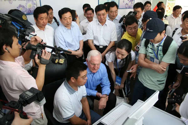 Stihbarat Başkanı Craig Barrett Çin Orta Kesimindeki Xuchang Kasabasında Eylül — Stok fotoğraf