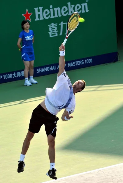 러시아의 공화국의 토마스 Berdych에 2009 상하이 Atp 마스터스 1000 테니스 — 스톡 사진