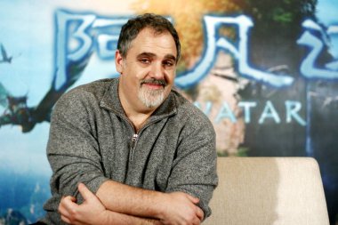 Producer Jon Landau is seen at a press conference for the movie Avatar, in Beijing, China, 23 December 2009 clipart