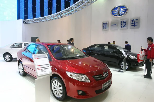 Pohled Stánek Číny Faw Group Coporation Během Auto China 2008 — Stock fotografie