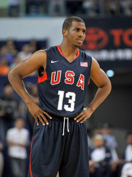 Chris Paul Van Usa Olympisch Mens Basketbal Team Tijdens Een — Stockfoto